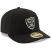 Men's Oakland Raiders New Era Black Omaha Low Profile 59FIFTY Structured Hat 2533887